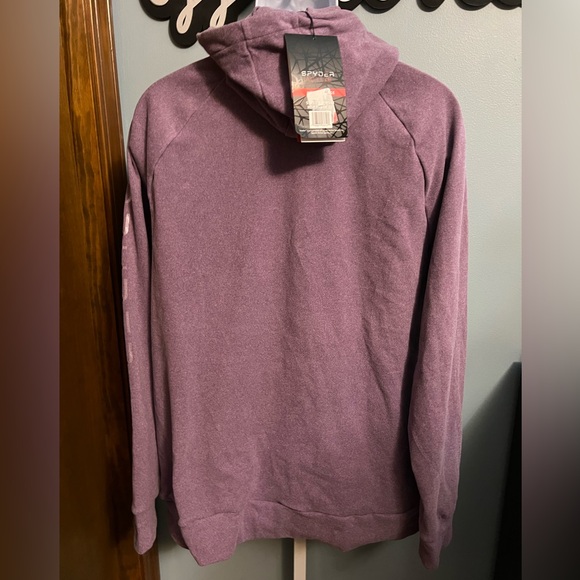 Spyder Men's Zip-Up Purple Lightweight Hoodie Sweatshirt NWT - Picture 5 of 5